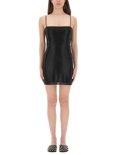 Alexander Wang Mini Dress With Crystals In Black