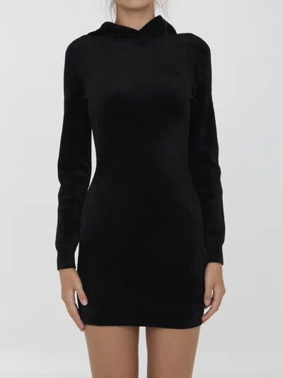 ALEXANDER WANG MINI DRESS WITH EMBOSSED LOGO