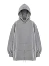 Alexander Wang Mini Dress With Hood In Grey