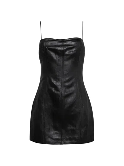 Alexander Wang Mini Dress With Internal Shorts In Black