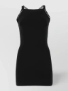 ALEXANDER WANG MINI DRESS WITH STRETCH VISCOSE BLEND AND EMBELLISHED STRAPS