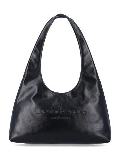 Alexander Wang Mini Hobo Handbag In Black