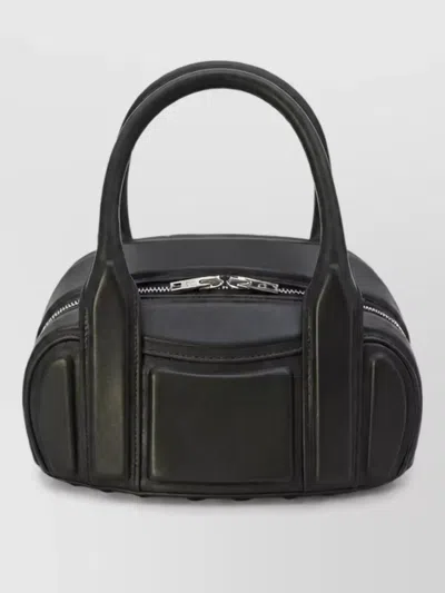 Alexander Wang Mini Leather Shoulder Bag In Black