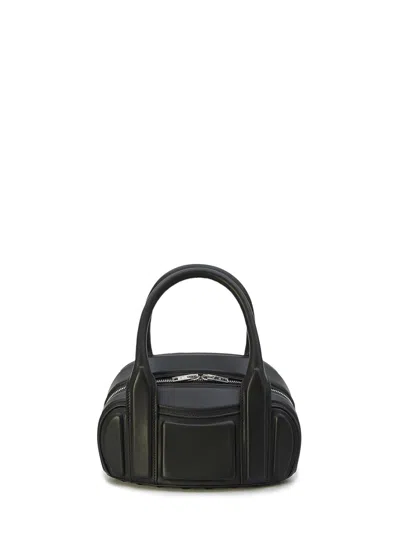 Alexander Wang Mini Nappa Leather Small Handbag In Black