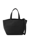 Alexander Wang Structured Black Tote Bag With Subtle Embossed Logo In Black