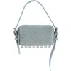 Alexander Wang Ricco Mini Studded Leather Crossbody Bag In Blue