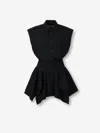 Alexander Wang Mini Shirt Dress In Black