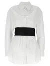 Alexander Wang Deconstructed Mini Dress In Neutral