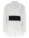 Alexander Wang Deconstructed Mini Dress In Neutral