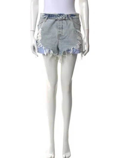 Pre-owned Alexander Wang Mini Shorts In Blue