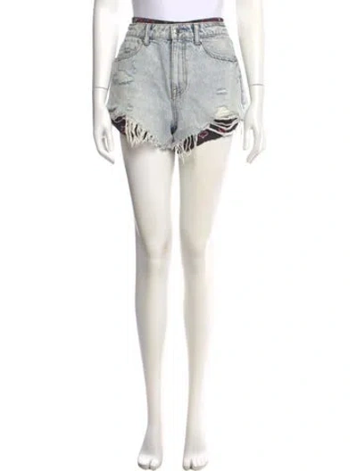 Pre-owned Alexander Wang Mini Shorts In Blue