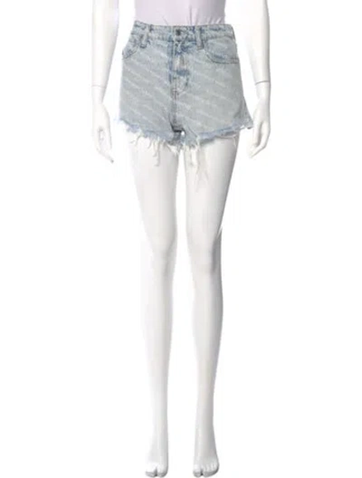 Pre-owned Alexander Wang Mini Shorts In Blue