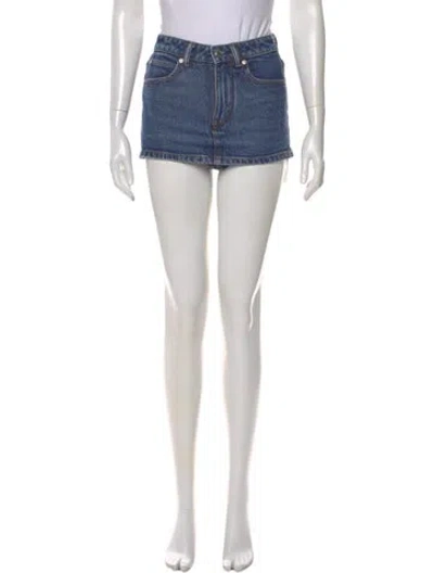 Pre-owned Alexander Wang Mini Shorts In Blue