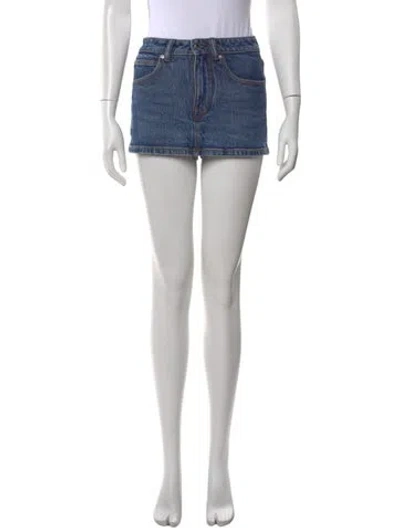 Pre-owned Alexander Wang Mini Shorts In Blue
