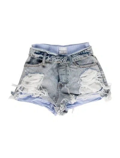 Pre-owned Alexander Wang Mini Shorts In Blue