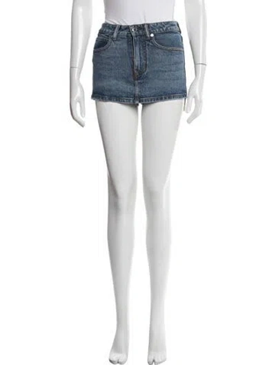 Pre-owned Alexander Wang Mini Shorts In Blue