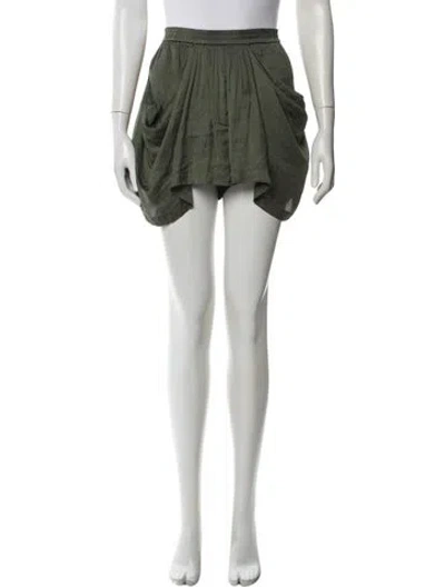 Pre-owned Alexander Wang Mini Shorts In Green