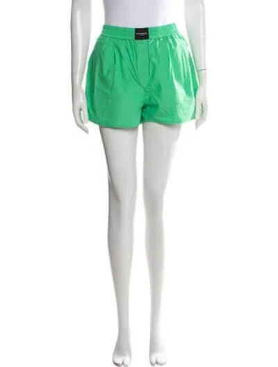 Pre-owned Alexander Wang Mini Shorts In Green