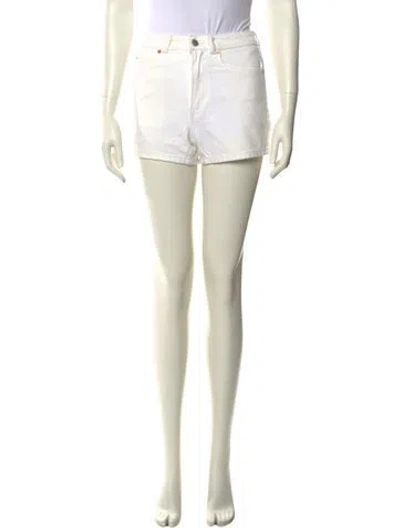 Pre-owned Alexander Wang Mini Shorts In White