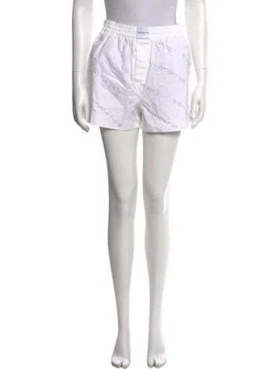 Pre-owned Alexander Wang Mini Shorts In White