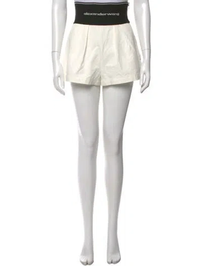 Pre-owned Alexander Wang Mini Shorts In White
