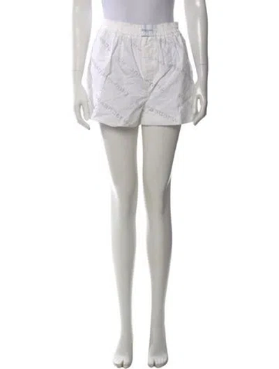 Pre-owned Alexander Wang Mini Shorts In White