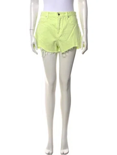 Pre-owned Alexander Wang Mini Shorts In Yellow