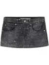 ALEXANDER WANG ALEXANDER WANG MINI SKIRT ALL OVER DISTRESSED CRYSTAL