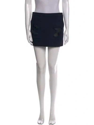 Pre-owned Alexander Wang Mini Skirt In Black