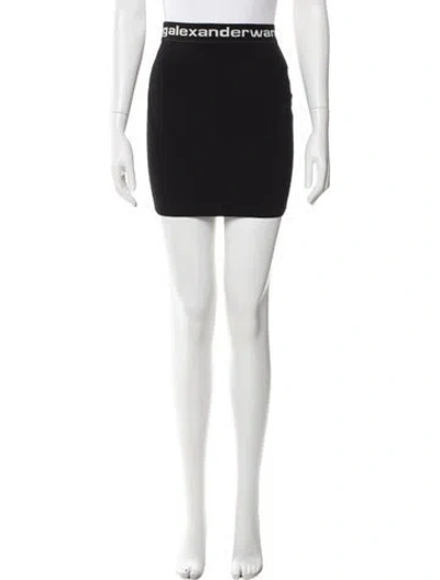 Pre-owned Alexander Wang Mini Skirt In Black