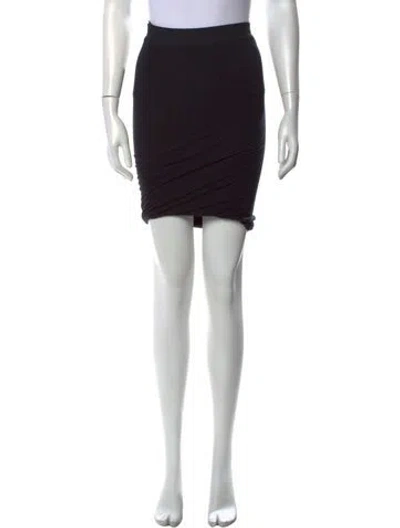 Pre-owned Alexander Wang Mini Skirt In Black