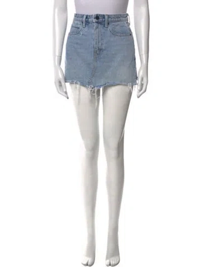 Pre-owned Alexander Wang Mini Skirt In Blue