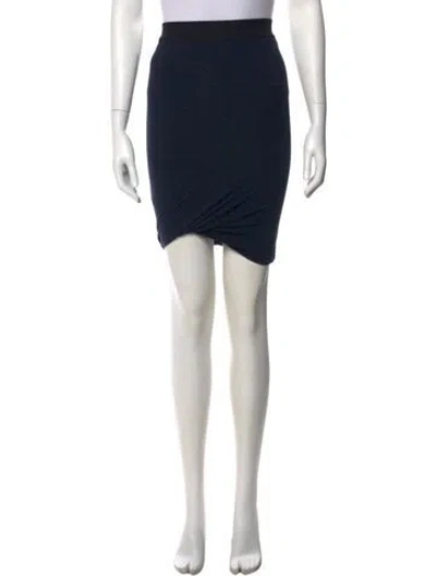 Pre-owned Alexander Wang Mini Skirt In Blue
