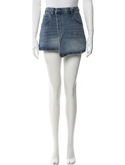 Pre-owned Alexander Wang Mini Skirt In Blue