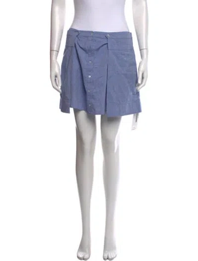 Pre-owned Alexander Wang Mini Skirt In Blue