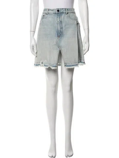 Pre-owned Alexander Wang Mini Skirt In Blue