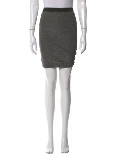 Pre-owned Alexander Wang Mini Skirt In Gray