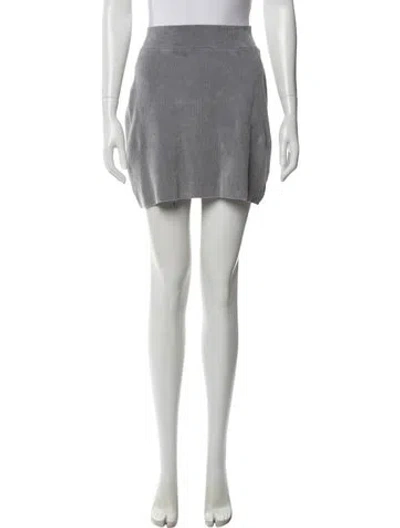 Pre-owned Alexander Wang Mini Skirt In Gray