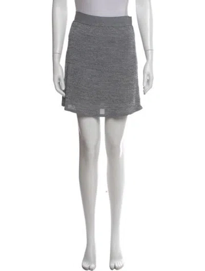 Pre-owned Alexander Wang Mini Skirt In Gray