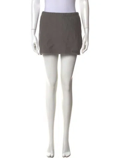 Pre-owned Alexander Wang Mini Skirt In Gray