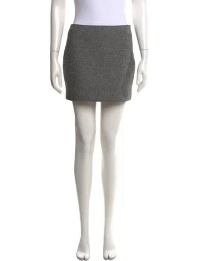 Pre-owned Alexander Wang Mini Skirt In Gray
