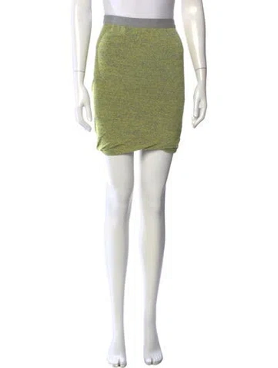 Pre-owned Alexander Wang Mini Skirt In Green