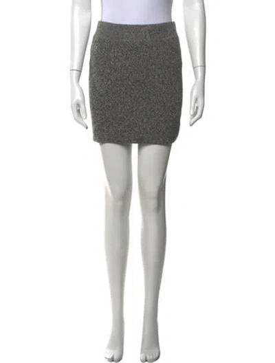Pre-owned Alexander Wang Mini Skirt In Grey