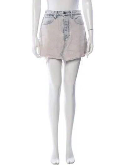 Pre-owned Alexander Wang Mini Skirt In Neutral