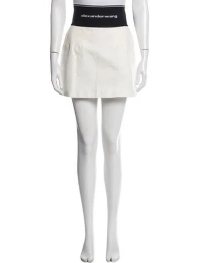 Pre-owned Alexander Wang Mini Skirt In Neutral
