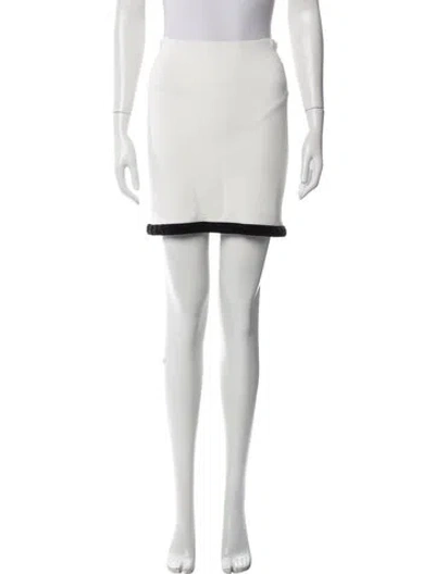 Pre-owned Alexander Wang Mini Skirt In Neutral