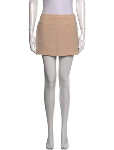 Pre-owned Alexander Wang Mini Skirt In Neutrals