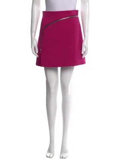 Pre-owned Alexander Wang Mini Skirt In Purple