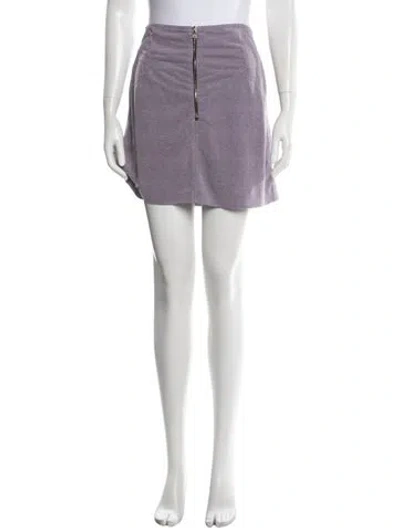 Pre-owned Alexander Wang Mini Skirt In Purple