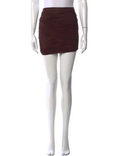 Pre-owned Alexander Wang Mini Skirt W/ Tags In Brown